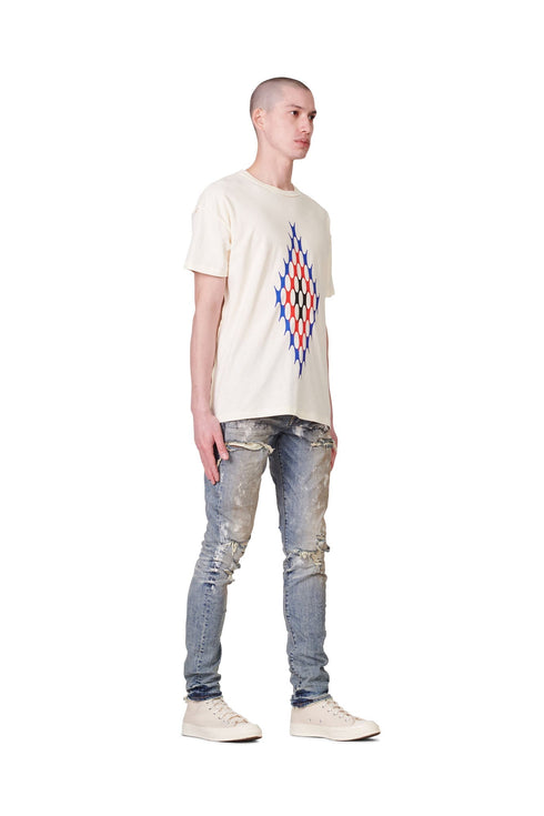 PURPLE BRAND P002 WORN INDIGO DESTROY Mens Apparel - MENS