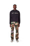 PURPLE BRAND P013 CAMO CARGO PANTS W/KNEE EMBROIDERY Mens