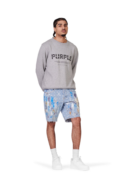 PURPLE BRAND P020 PAINT OVER BLEACH MONOGRAM Mens Apparel -