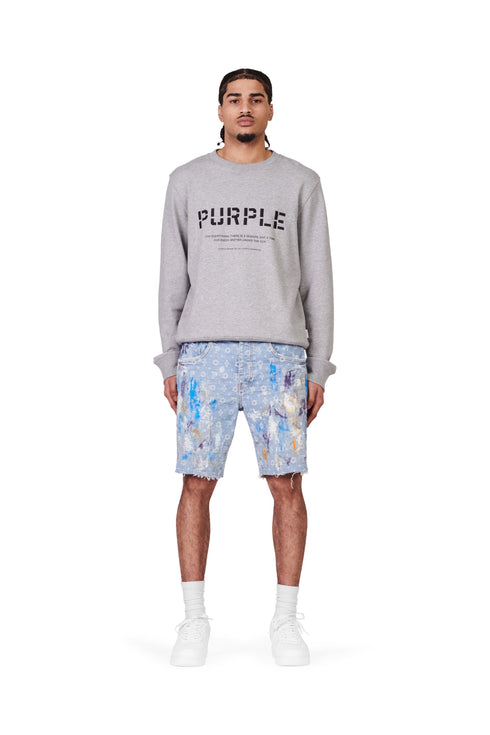 PURPLE BRAND P020 PAINT OVER BLEACH MONOGRAM Mens Apparel -