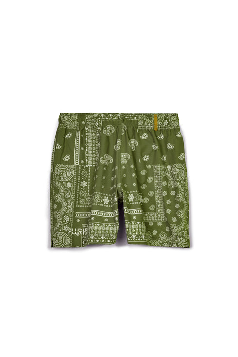 PURPLE BRAND PAISLEY SWIM SHORTS Mens Apparel - Mens Apparel