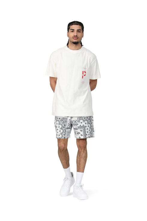 PURPLE BRAND PAISLEY SWIM SHORTS Mens Apparel - MENS APPAREL