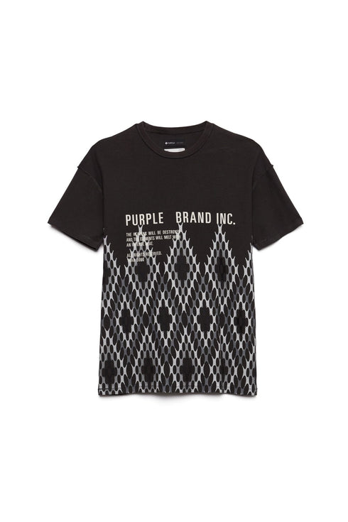 PURPLE BRAND PATTERNS - WASH BLACK Mens Apparel - MENS