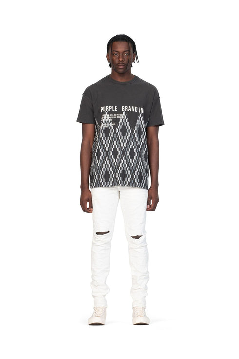 PURPLE BRAND PATTERNS - WASH BLACK Mens Apparel - MENS