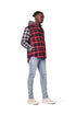 PURPLE BRAND QUILTED PLAID SHIRT Mens Apparel - MENS APPAREL