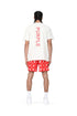PURPLE BRAND RED MONOGRAM SWIM SHORTS Mens Apparel - MENS