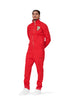 PURPLE BRAND RED RAGLAN BULLION TRACK JACKET Mens Apparel -