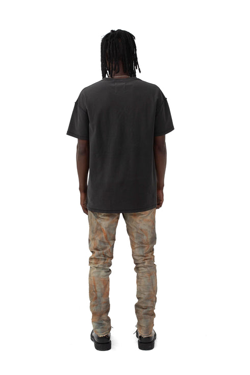 PURPLE BRAND RELAXED TEE - PYRAMID BLACK Mens Apparel - MENS