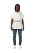 PURPLE BRAND RELAXED TEE - WREATH WHITE Mens Apparel - MENS