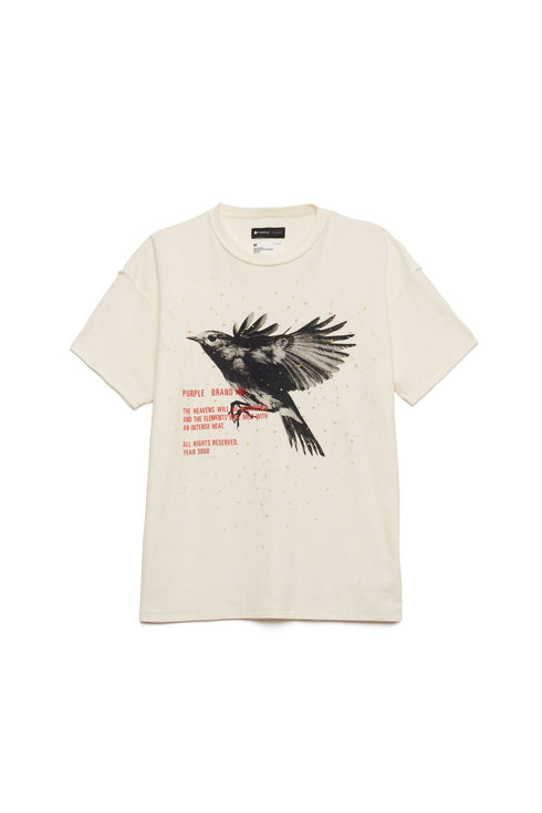 PURPLE BRAND ROBIN - BUCKSHOT ECRU Mens Apparel - MENS