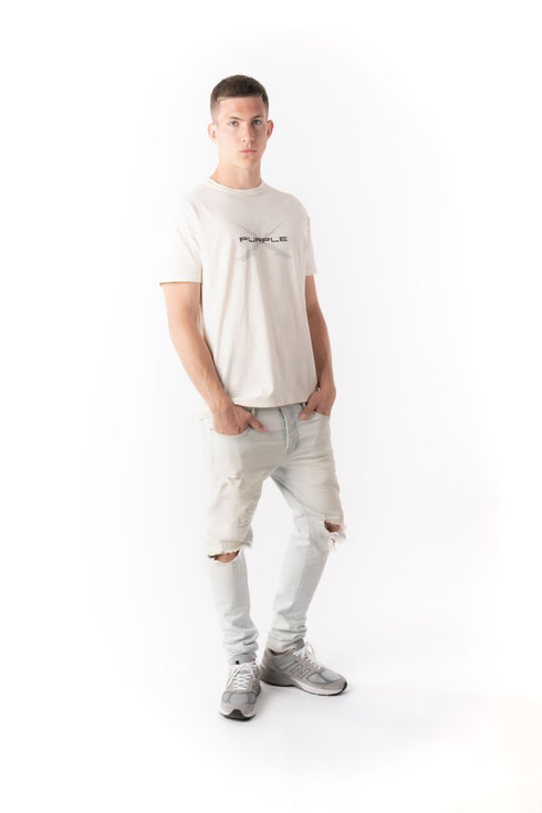 PURPLE BRAND SUPERLIGHT INDIGO BLOWOUT Mens Apparel - MENS