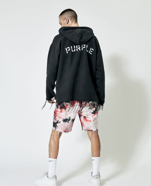 Purple brand tiedye jacquard monogram short - MENS APPAREL