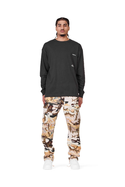 Purple brand twill camo cargo pant - Mens Apparel