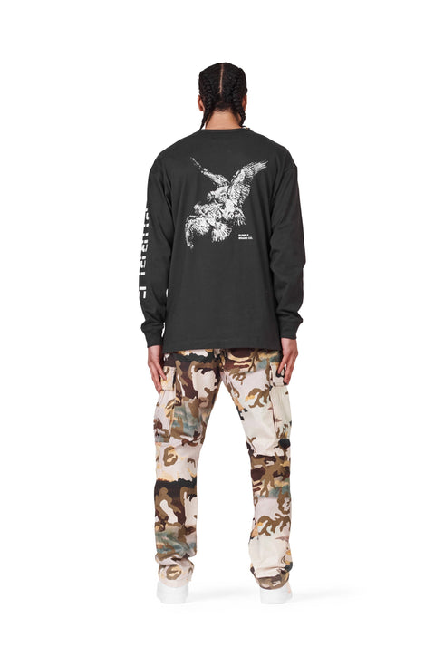 Purple brand twill camo cargo pant - Mens Apparel