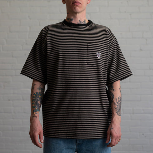 RAISED BY WOLVES MICROSTRIP POCKET T-SHIRT Mens Apparel -