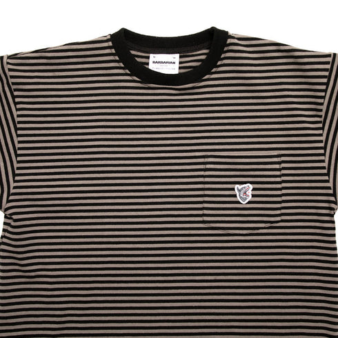 RAISED BY WOLVES MICROSTRIP POCKET T-SHIRT Mens Apparel -