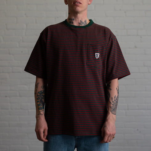 RAISED BY WOLVES MICROSTRIP POCKET T-SHIRT Mens Apparel -