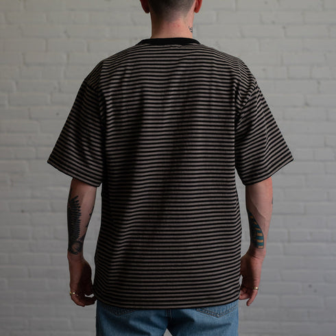 RAISED BY WOLVES MICROSTRIP POCKET T-SHIRT Mens Apparel -