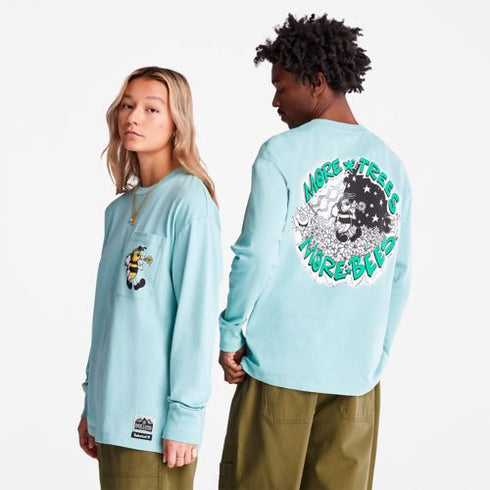 TIMBERLAND BEELINE LONGSLEEVE GRAPHIC TEE Mens Apparel -