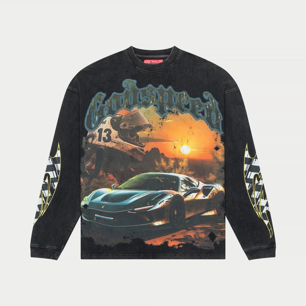 GODSPEED Sunset Drift L/s Tee - Mens Apparel - Asphalt NYC
