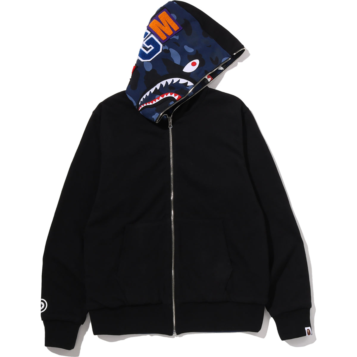 BAPE Color Camo Reversible Shark Zip-Up Hoodie Men