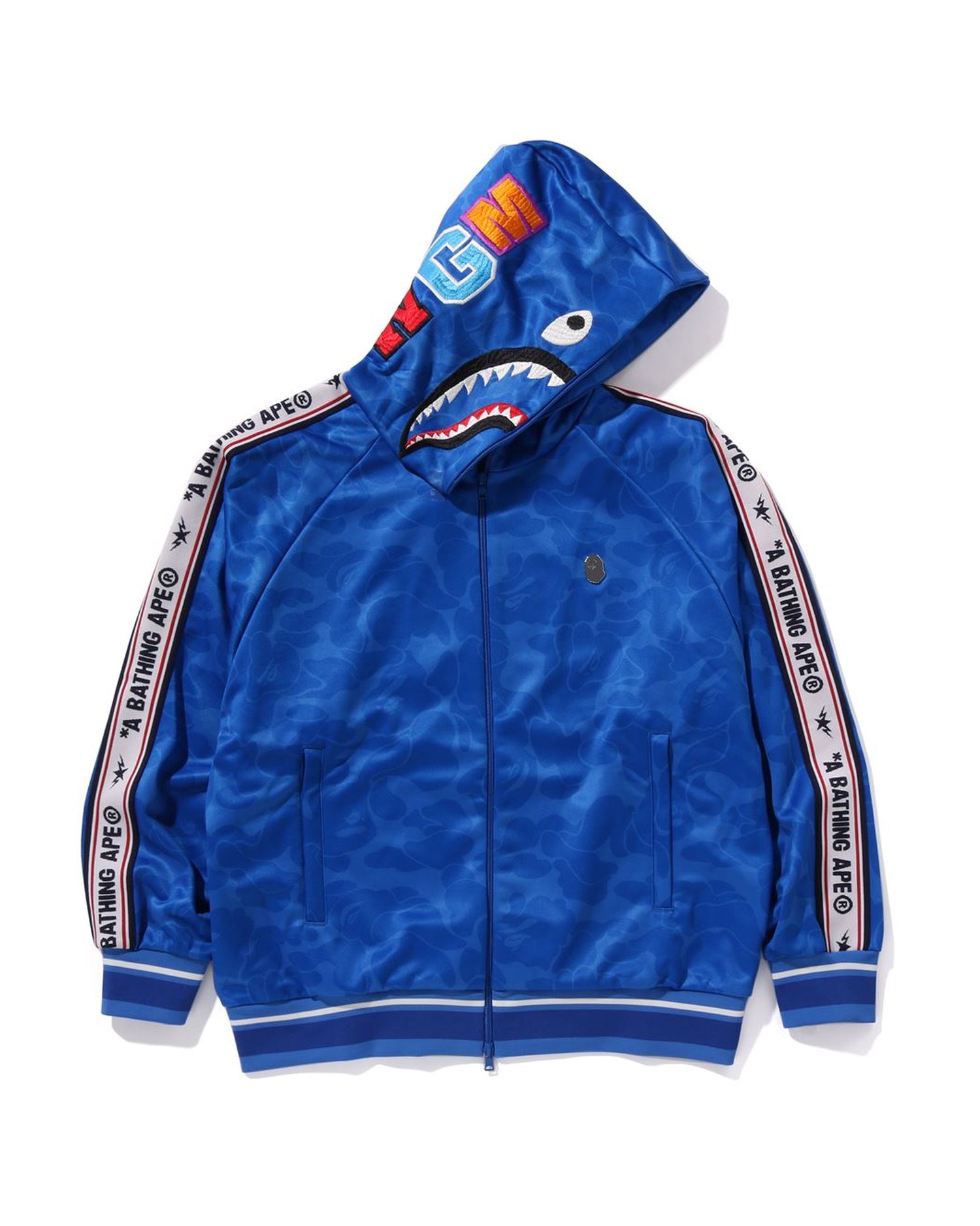 Zip Hoodie Blue Ape Shark Hoodie BAPE Color Camo Shark Full Zip 