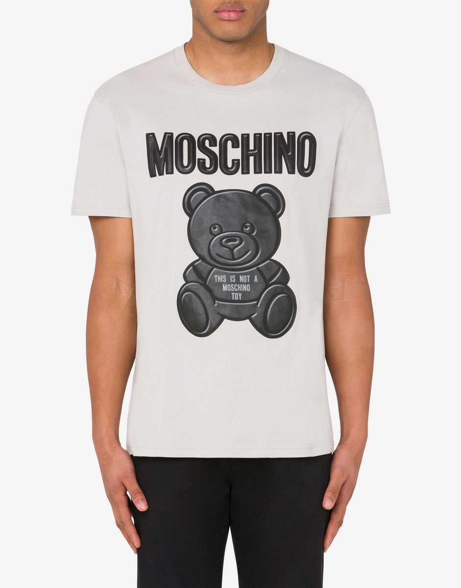 【関税&送料込】Moschino Moschino Teddy Bear Organic Jersey MOSCHINO TEDDY BEAR ORGANIC JERSEY T-SHIRT Mens Apparel