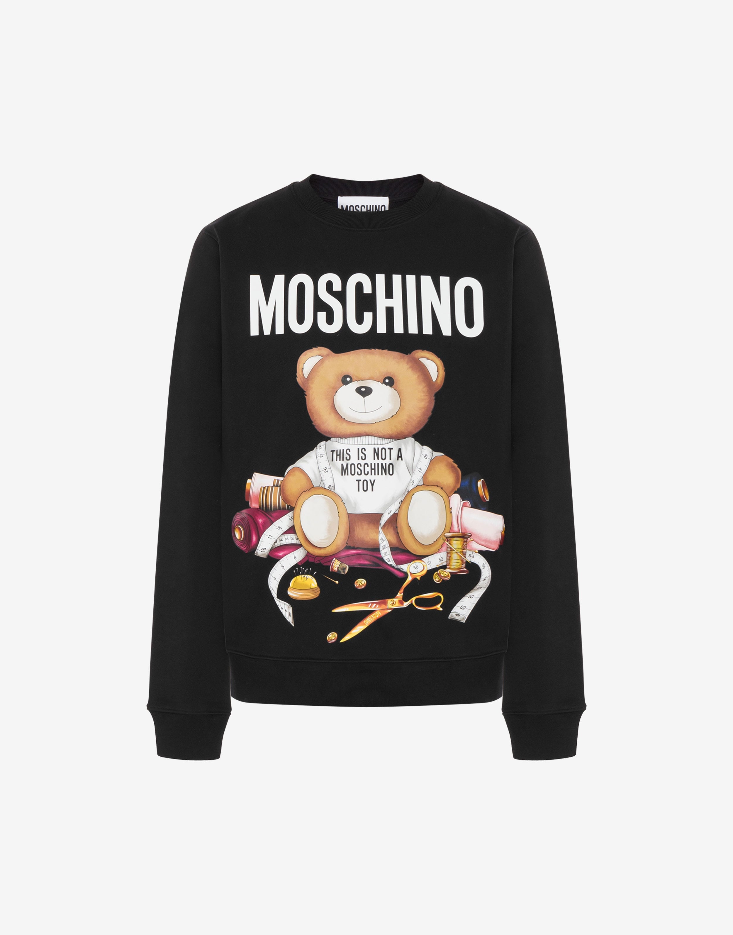 Moschino Teddy Mens White Moschino Jumper Felpa Moschino Underwear