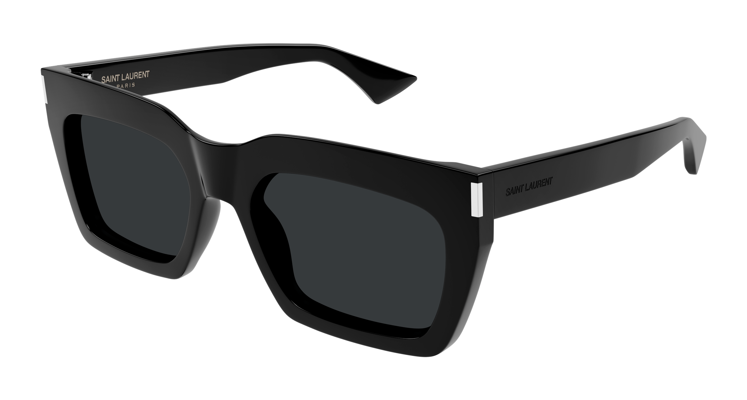 Saint Laurent Sunglasses 55 SL 001 Eyewear Ysllogo YSL 55 Unisex Sunglasses | Recycled Luxury Eyewear | Asphalt  main image 3