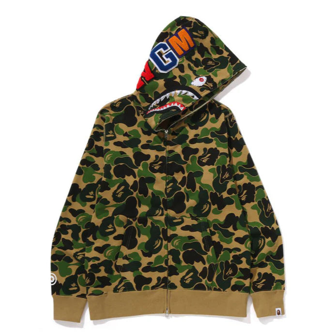 BAPE Abc Camo Crystal Stone Shark Full Zip Mens Apparel – ASPHALT