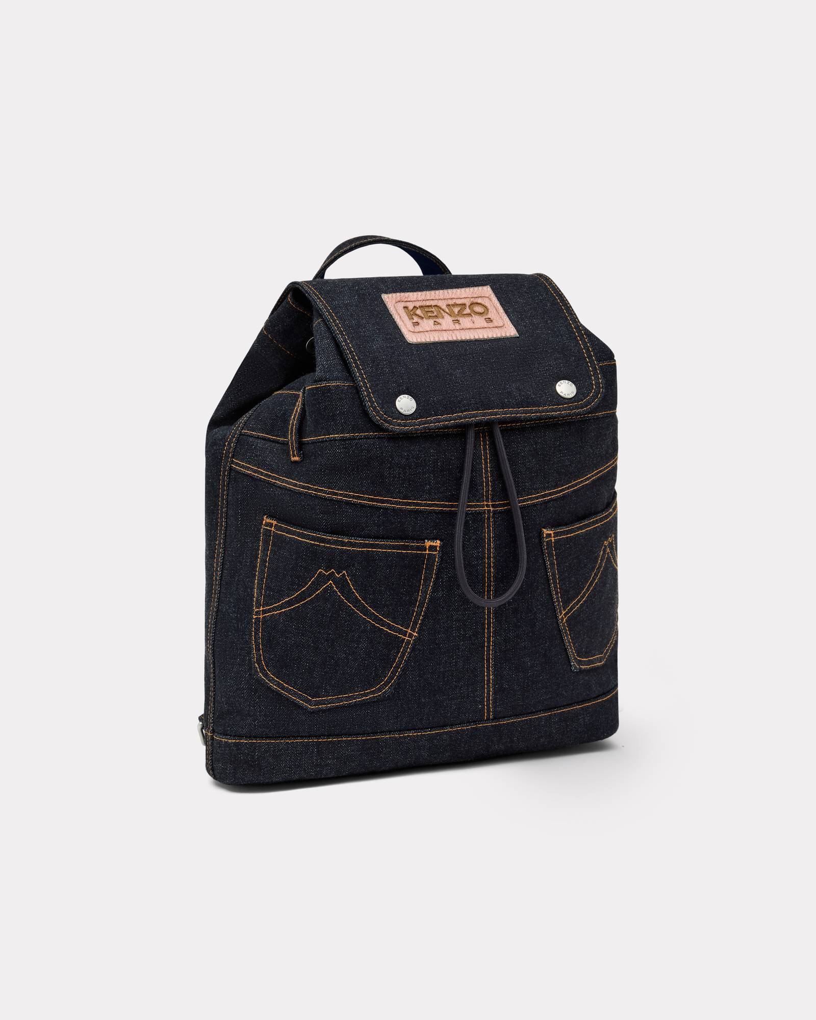 KENZO 'KENZO Five Pockets' backpack in denim-like twill