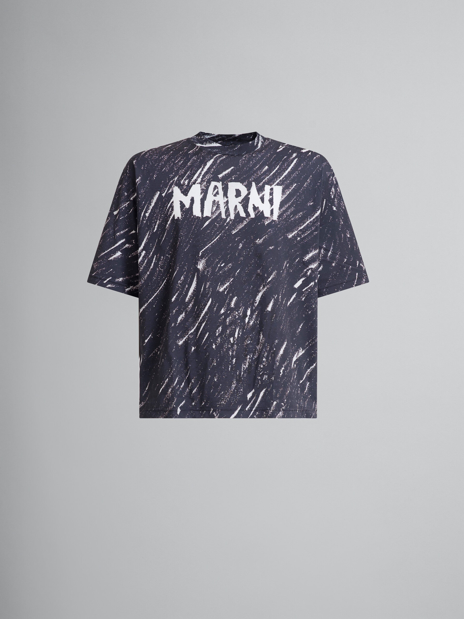 MARNI Scribble Logo Organic Jersey Mens Apparel – ASPHALT