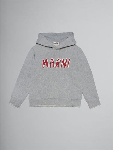 MARNI Cotton Hooded Sweatshirt With Logo Kids Apparel