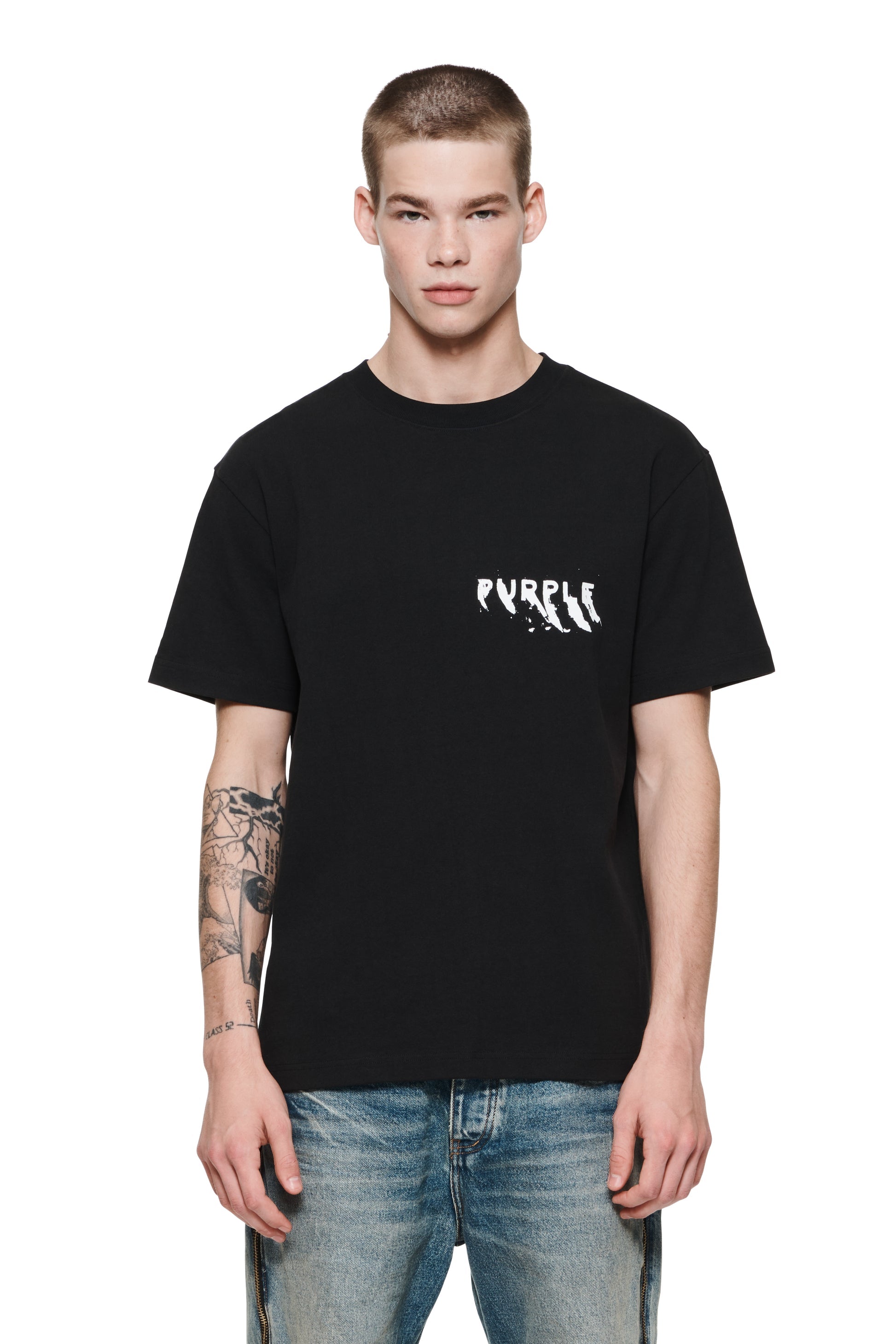 PURPLE BRAND Heavy Jersey Ss Mens Apparel – ASPHALT