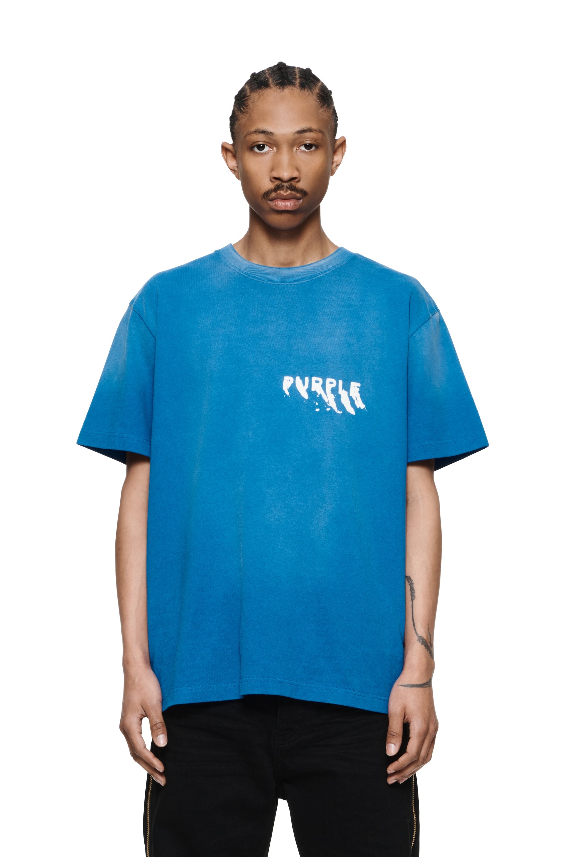 PURPLE BRAND Heavy Jersey Ss Tee Mens Apparel – ASPHALT