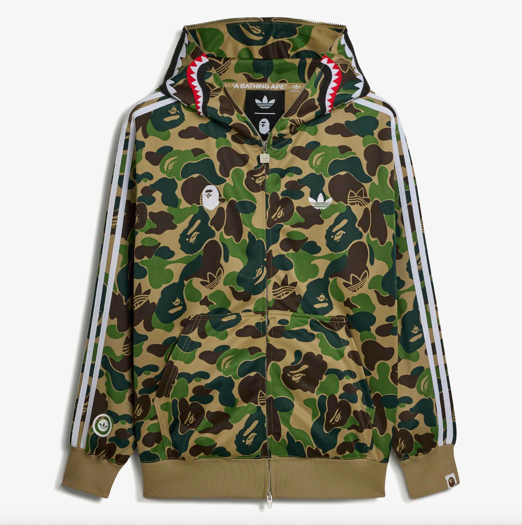 トップス  SHARK TRACK HOODIE BAPE XL ADIDAS X BAPE Shark Track Hoodie Mens Apparel – ASPHALT