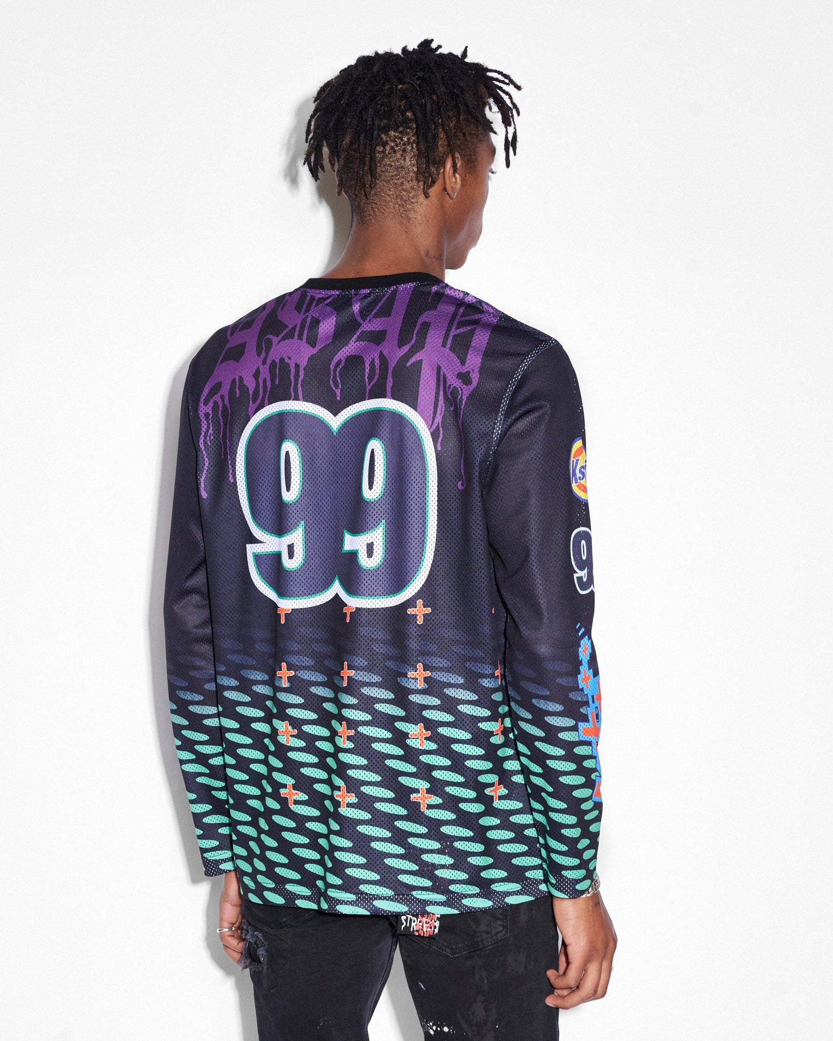 Ksubi x A$AP TyY Moto Jersey Purple - Size XL