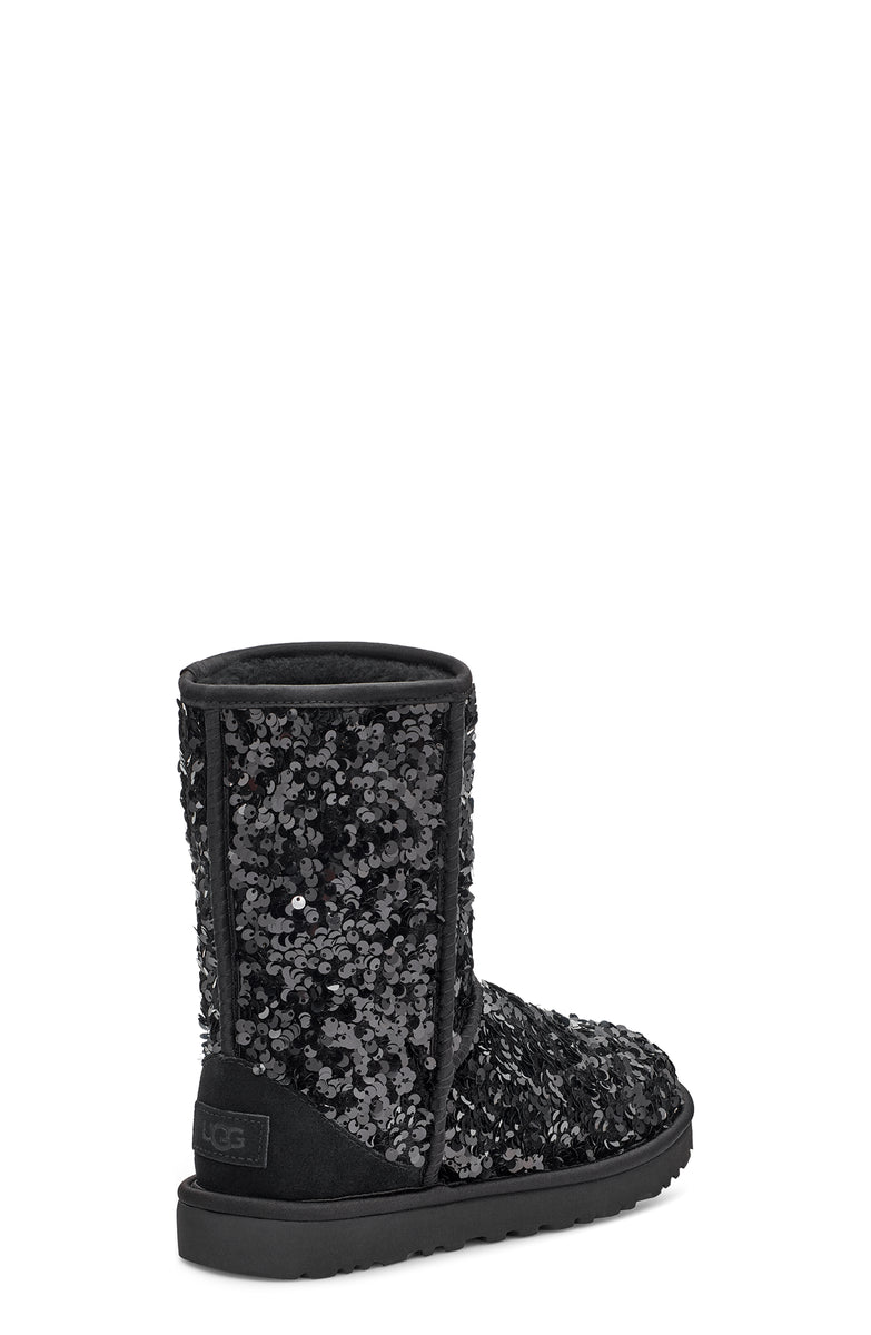 Ugg Classic Short Chunky Sequin Womens Boots Asphalt Nyc Asphalt 5571