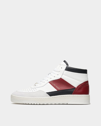 FILLING PIECES Mid Ace Skyline Red Mens Sneakers