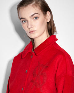 KSUBI Tribute Jacket Crimson Womens Apparel
