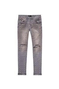 PURPLE BRAND P001 Washed Grey Jacquard Mens Apparel
