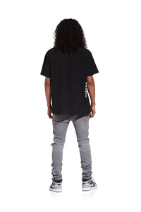 PURPLE BRAND P001 Washed Grey Jacquard Mens Apparel