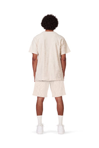 P111-ttct322 | Terry Jacquard Ss Crewneck