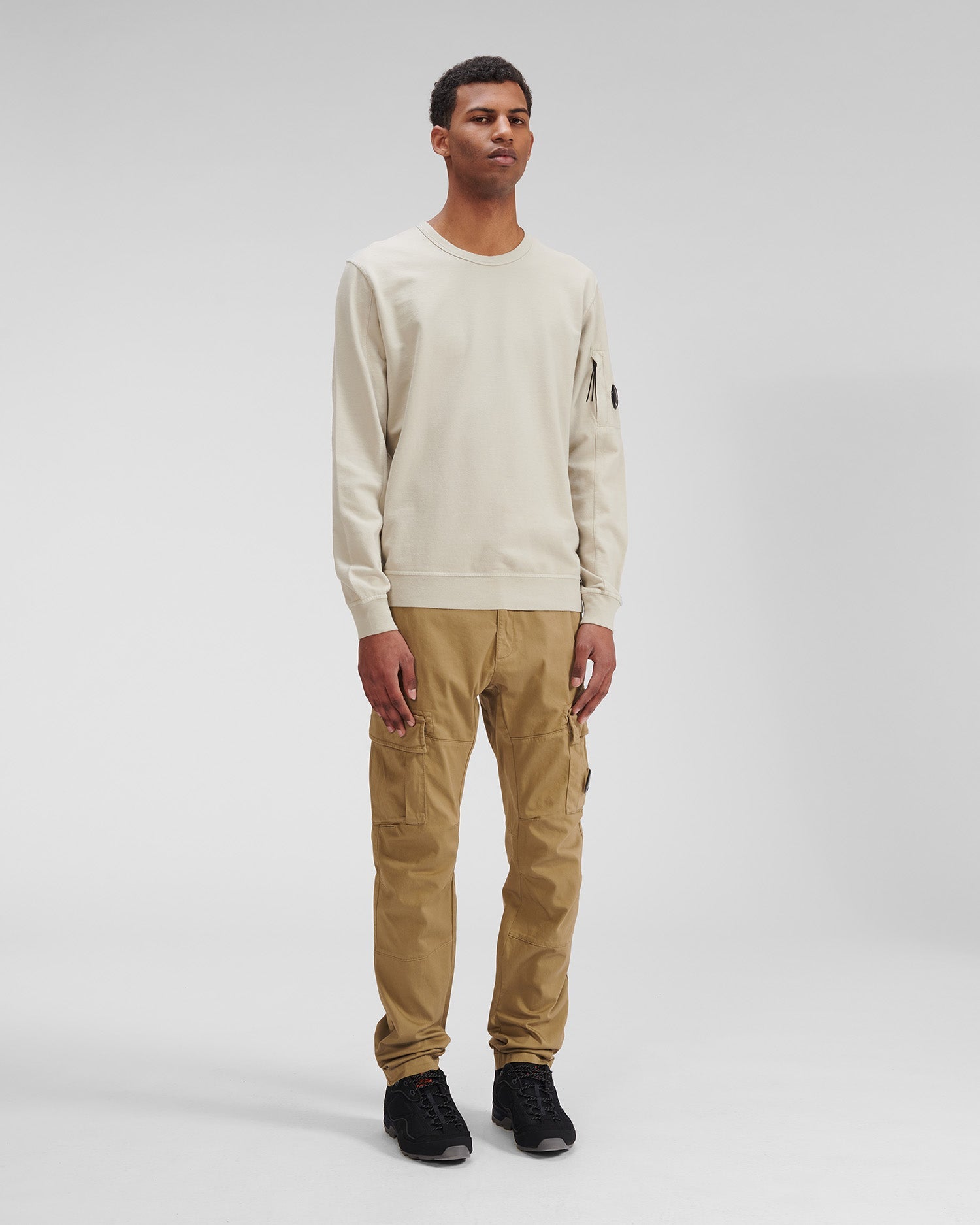 C.P. COMPANY Stretch Sateen Garment Dyed Cargo Pants Mens Apparel 