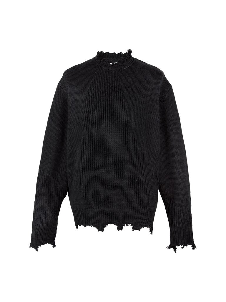 C2H4 “Filtered Reality” Arc Sculpture Knit Sweater Mens 