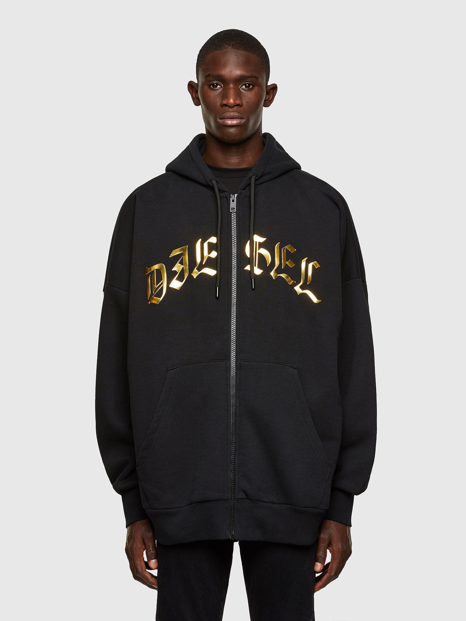 DIESEL S-OXI-ZIP-A1 Mens Apparel – ASPHALT