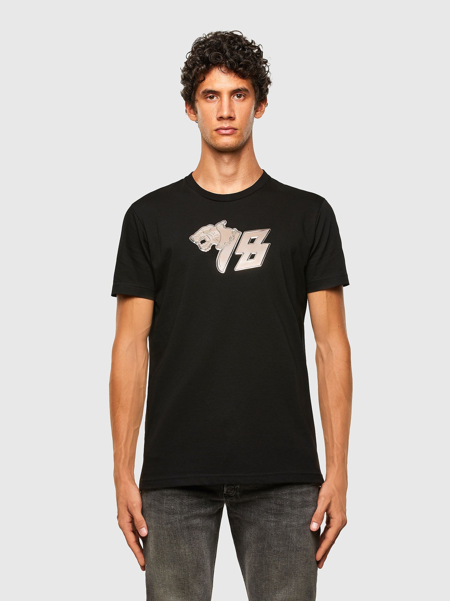 DIESEL Tシャツ T-DIEGOS-N28 T-SHIRT ブラック Mトップス