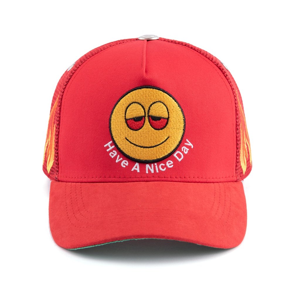 GAS NYC NICE DAY HAT SNAPBACK Accessories - NICE_DAY-HAT RED