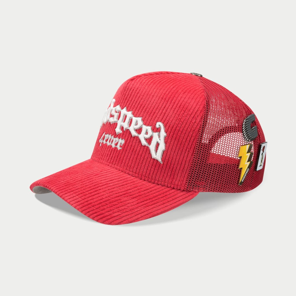 GODSPEED 4EVER HAT CORDUROY Accessories - GS4EVERHAT-C-RED /