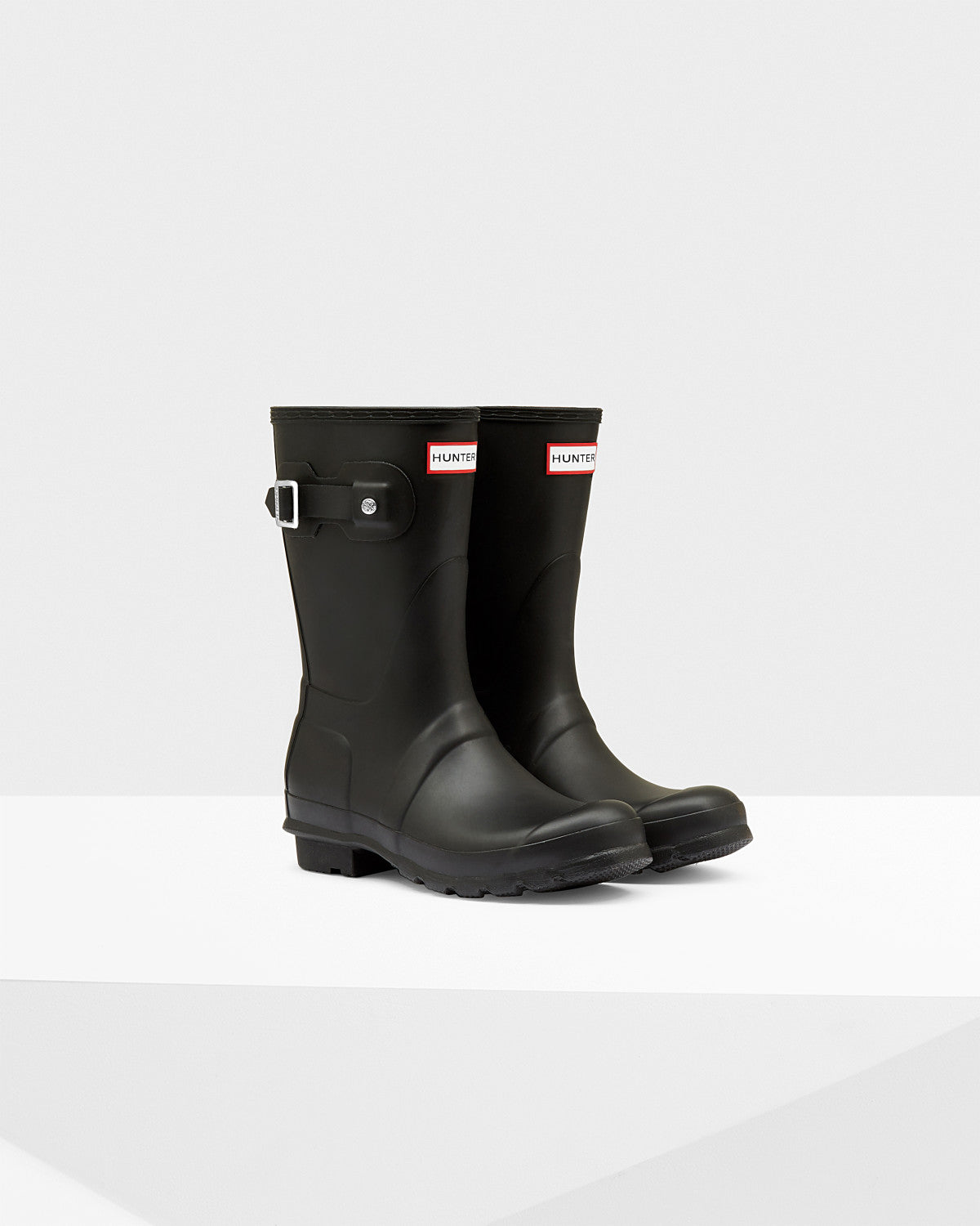 HUNTER｜BOOTS/WORKERS (Original Short (WFS1000RMA BLK)) Women's Original Short Rain Boots - Hunter Boots